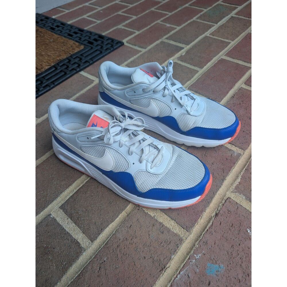 Nike Air Max SC Pure Platinum Racer Blue Men's Size 14